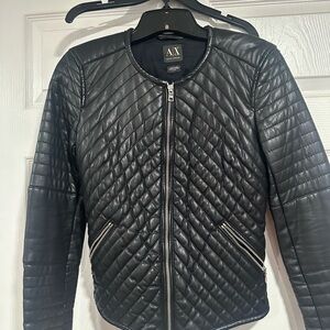 Armani Exchange Black Quilted Jacket